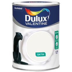 Peinture crème de couleur satin - 1.25 L - blanc