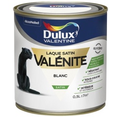 Laque glycéro Satin 500 ml Valénite - Blanc