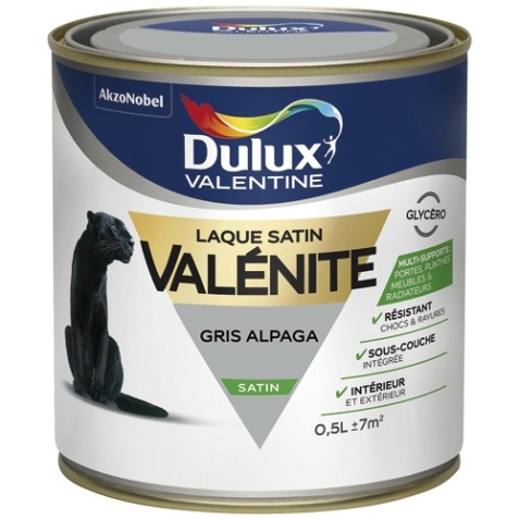 Laque satin valénite - 0.5 L - base white