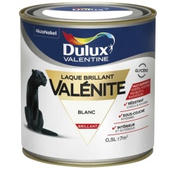 Laque glycéro Brillante 500 ml Valénite - Blanc