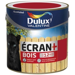 Peinture bois satin - écran+ - extérieur - 2 L - géranium