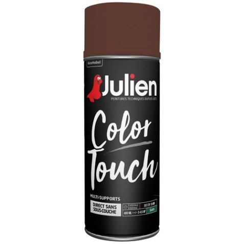 Peinture Color Touch  satin aérosol 400 ml brun châtaigne