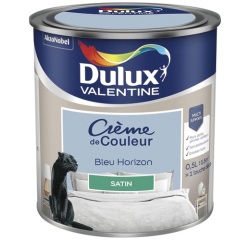 Peinture 0.5 L Crème de Couleur Satin - Bleu Horizon