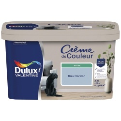Peinture crème de Couleur satin - 2.5 L - bleu horizon