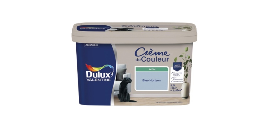 Peinture 2.5 L Crème de Couleur Satin - Bleu Horizon