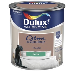Peinture 0.5 L Crème de Couleur Satin - Taupe