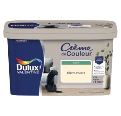 Peinture 2.5 L Crème de Couleur Satin - Zéphir d'Ivoire