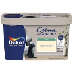 Peinture crème de Couleur satin - 2.5 L - zéphir ivoire