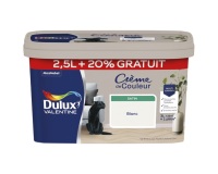 Peinture 2.5 L + 20 % Crème de Couleur Satin - Blanc