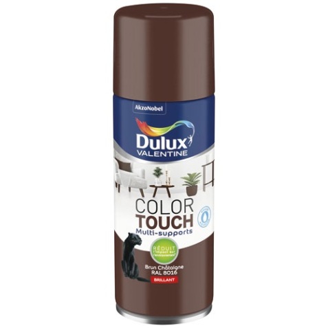 Bombe peinture Color Touch - 400 mL - brillant brun chataîgne