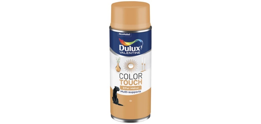 Bombe peinture 400 ml Color Touch Effet Métal - Or
