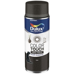 Bombe peinture Color Touch - 400 mL - effet métal noir métallisé