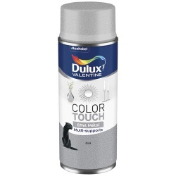 Bombe peinture Color Touch - 400 mL - effet métal gris métallisé