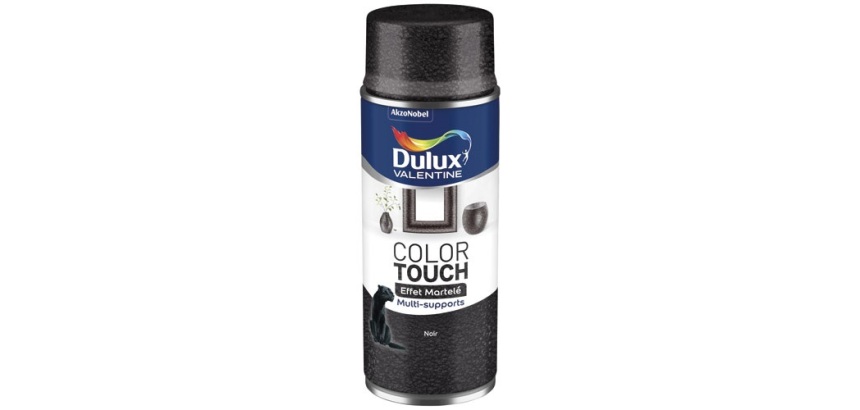 Bombe peinture 400 ml Color Touch Effet Martelé - Noir