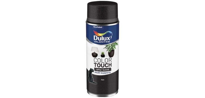 Bombe peinture 400 ml Color Touch Effet Sablé - Noir