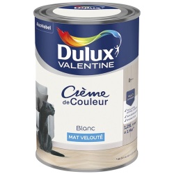 Peinture crème de Couleur mat - 1.25 L - blanc