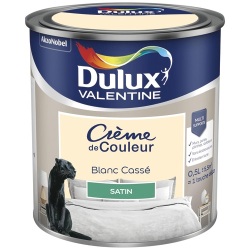 Peinture crème de Couleur satin - 0.5 L - blanc cassé