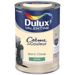 Peinture crème de Couleur satin - 1.25 L - blanc cassé