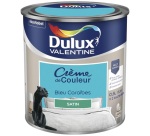 Peinture 0.5 L Crème de Couleur Satin - Bleu Caraïbes