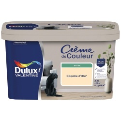Peinture crème de Couleur satin - 2.5 L - coquille oeuf