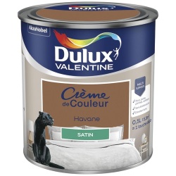 Peinture crème de Couleur satin - 0.5 L - havane