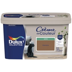Peinture crème de Couleur satin - 2.5 L - havane