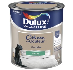 Peinture 0.5 L Crème de Couleur Satin - Gazelle
