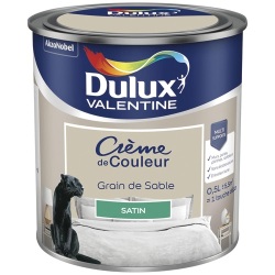 Peinture crème de Couleur satin - 0.5 L - grain de sable