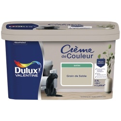 Peinture crème de Couleur satin - 2.5 L - grain de sable