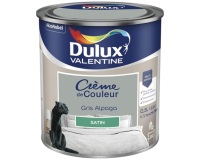 Peinture 0.5 L Crème de Couleur Satin - Gris Alpaga
