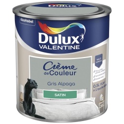 Peinture crème de Couleur satin - 0.5 L - gris alpaga