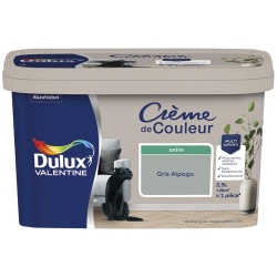 Peinture crème de Couleur satin - 2.5 L - gris alpaga