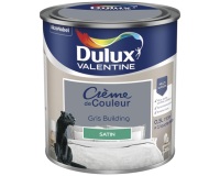 Peinture 0.5 L Crème de Couleur Satin - Gris Building