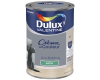 Peinture 1.25 L Crème de Couleur Satin - Gris Building