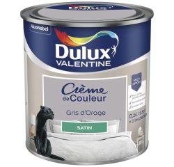 Peinture 0.5 L Crème de Couleur Satin - Gris Orage