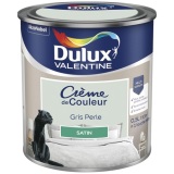 Peinture crème de couleur satin - 0.5 L - gris perle