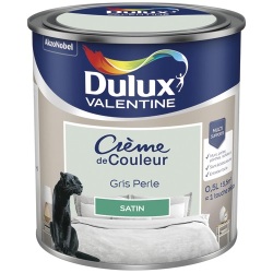 Peinture crème de couleur satin - 0.5 L - gris perle