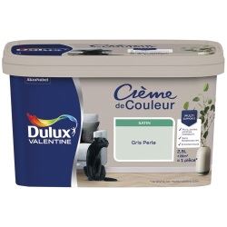Peinture crème de Couleur satin - 2.5 L - gris perle