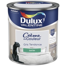 Peinture crème de Couleur satin - 0.5 L - gris tendance
