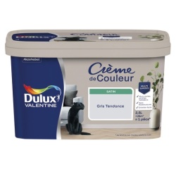 Peinture 2.5 L Crème de Couleur Satin - Gris Tendance