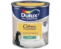 Peinture 0.5 L Crème de Couleur Satin - Jaune Printemps