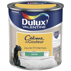 Peinture crème de Couleur satin - 0.5 L - jaune printemps