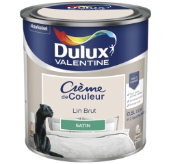 Peinture 0.5 L Crème de Couleur Satin - Lin Brut