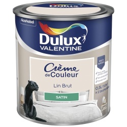 Peinture crème de Couleur satin - 0.5 L - lin brut