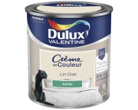 Peinture 0.5 L Crème de Couleur Satin - Lin Clair