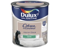 Peinture 0.5 L Crème de Couleur Satin - Marron Glacé