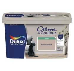 Peinture 2.5 L Crème de Couleur Satin - Marron Glacé