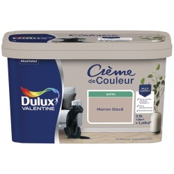 Peinture crème de Couleur satin - 2.5 L - marron glacé