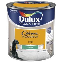 Peinture crème de couleur satin - 0.5 L - miel