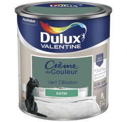 Peinture 0.5 L Crème de Couleur Satin - Vert Céladon
